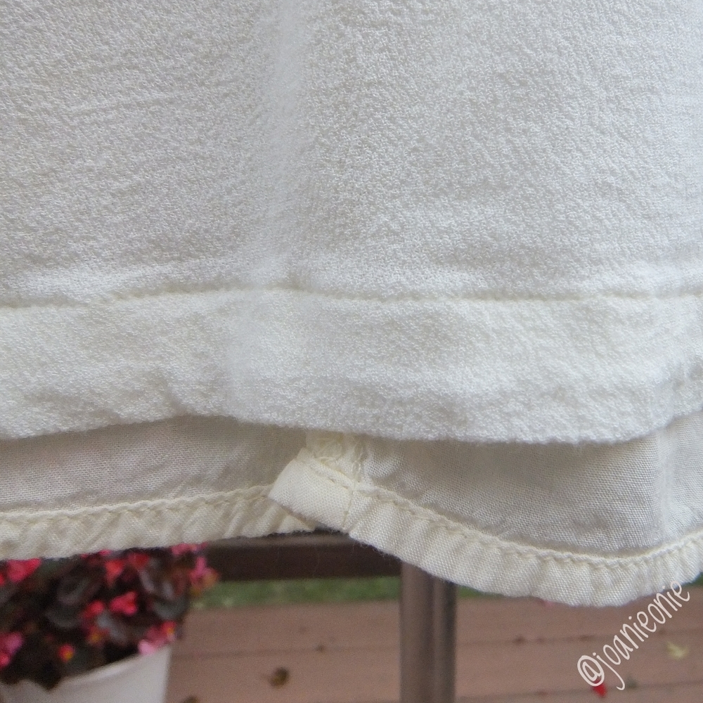 Dress Mini Cottagecore Eyelet Cream Sz M - Picture 5 of 7